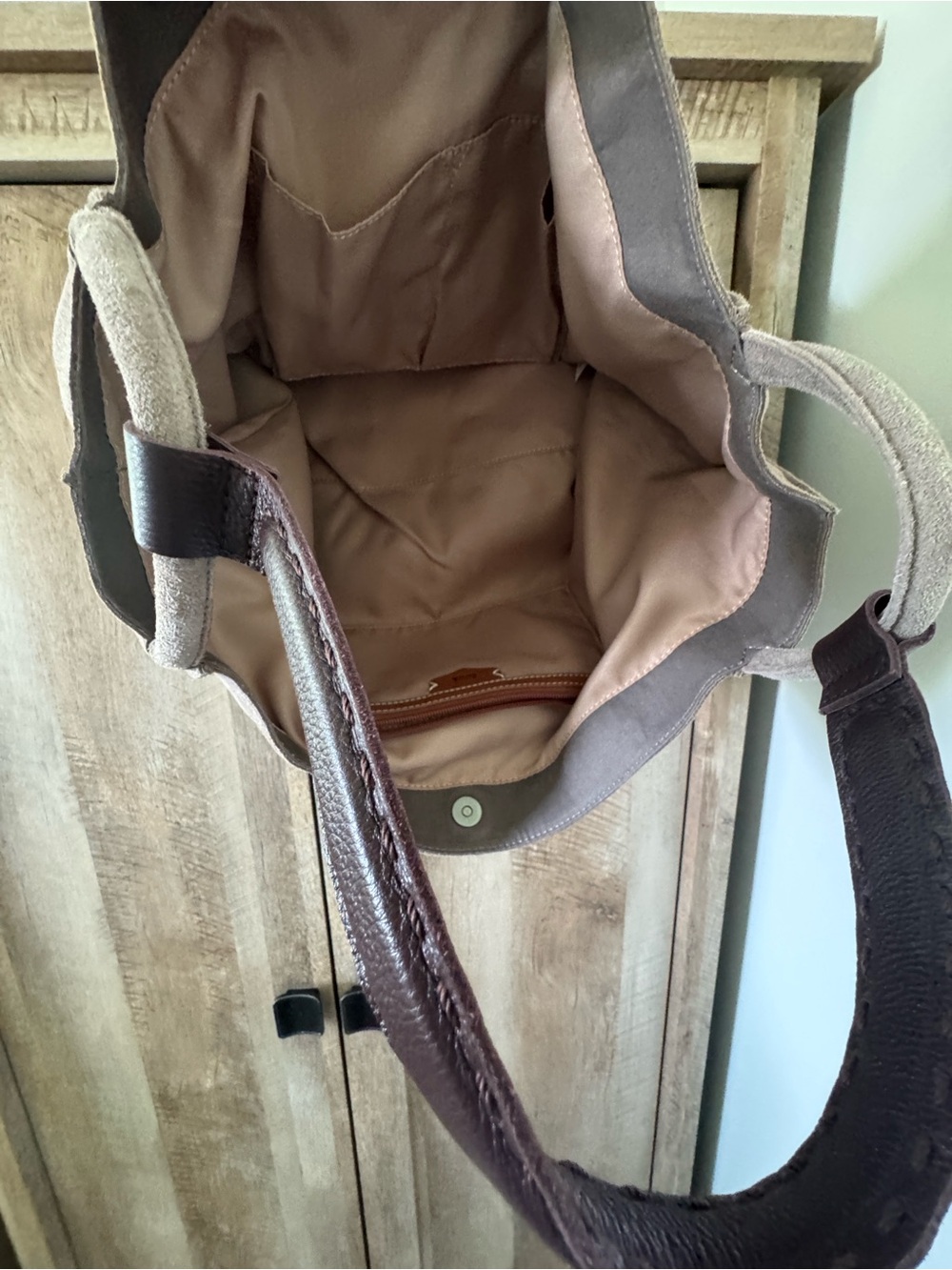 The Sak Los Feliz Tote in Mushroom - Picture 9 of 10